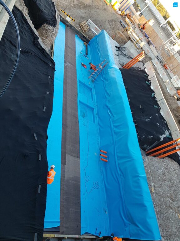 Substation Waterproofing with BluSeal PVC