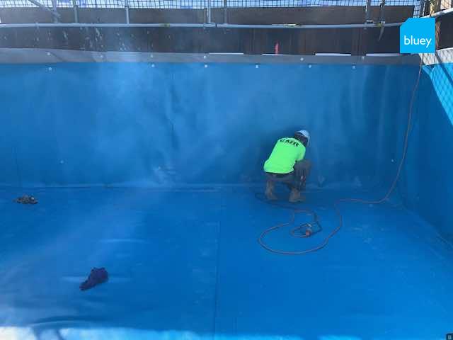 Basement Waterproofing the Cannes Apartments with BluSeal PVC