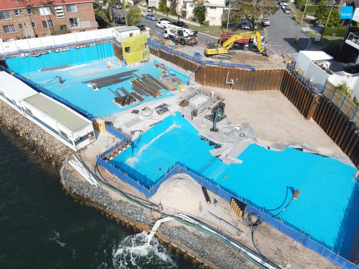 Basement Waterproofing the Cannes Apartments with BluSeal PVC